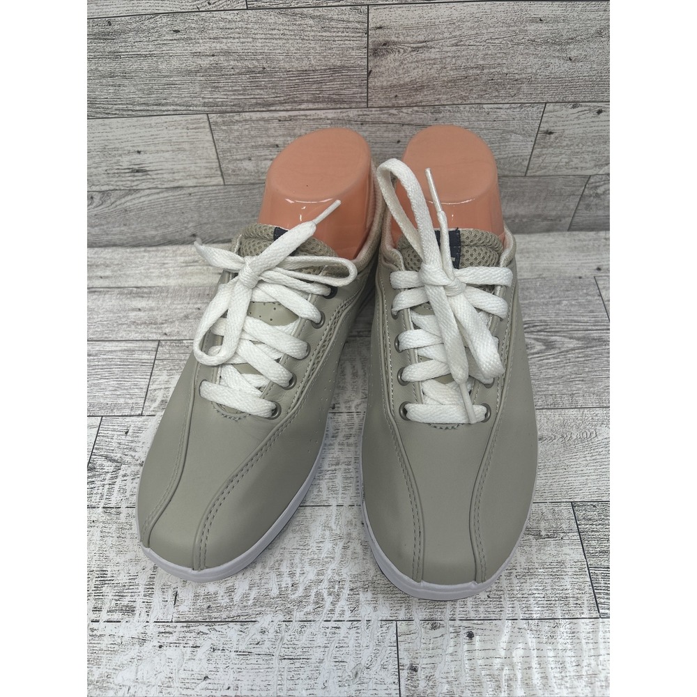 Keds Women's Size 7 Oxford Leather Beige Laced Up Sneaker‎ Walking Shoes